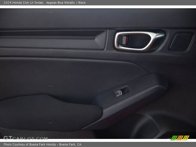 Aegean Blue Metallic / Black 2024 Honda Civic LX Sedan