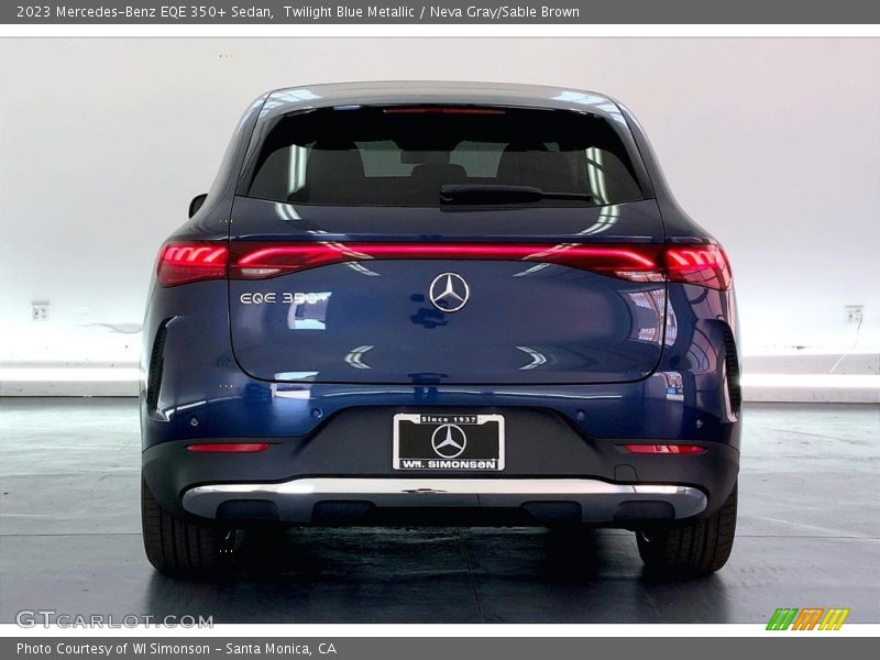 Twilight Blue Metallic / Neva Gray/Sable Brown 2023 Mercedes-Benz EQE 350+ Sedan