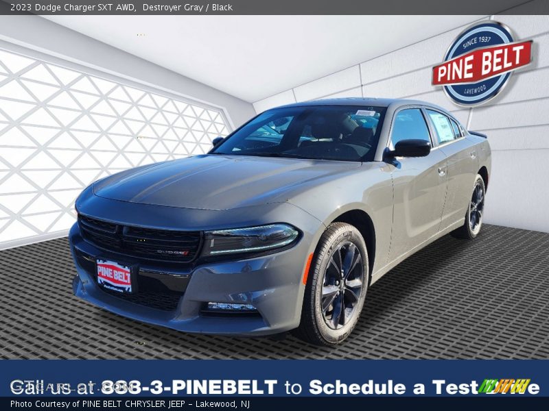 Destroyer Gray / Black 2023 Dodge Charger SXT AWD
