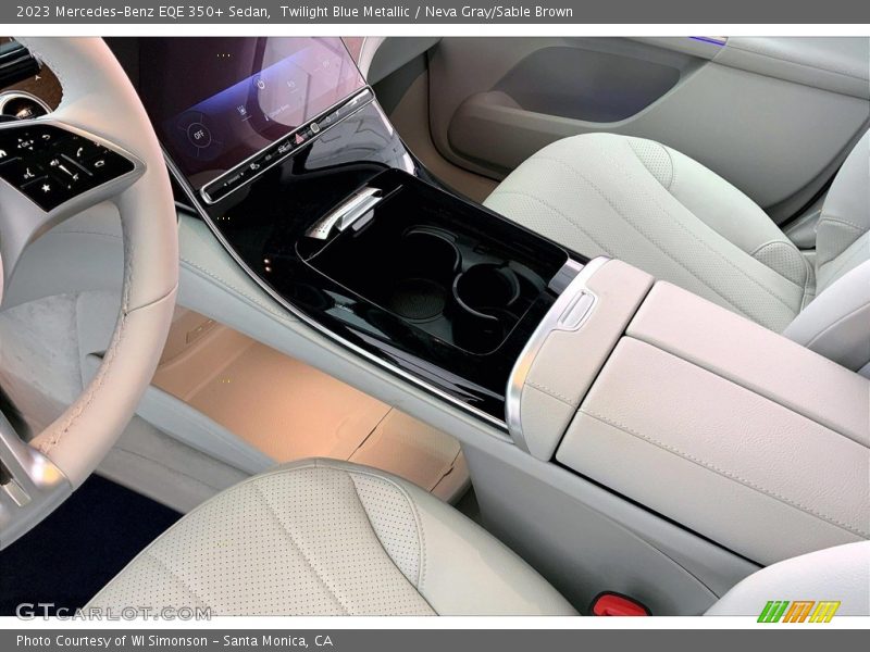 Twilight Blue Metallic / Neva Gray/Sable Brown 2023 Mercedes-Benz EQE 350+ Sedan