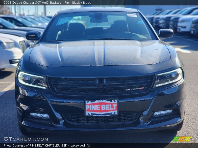 Pitch Black / Black 2023 Dodge Charger SXT AWD Blacktop