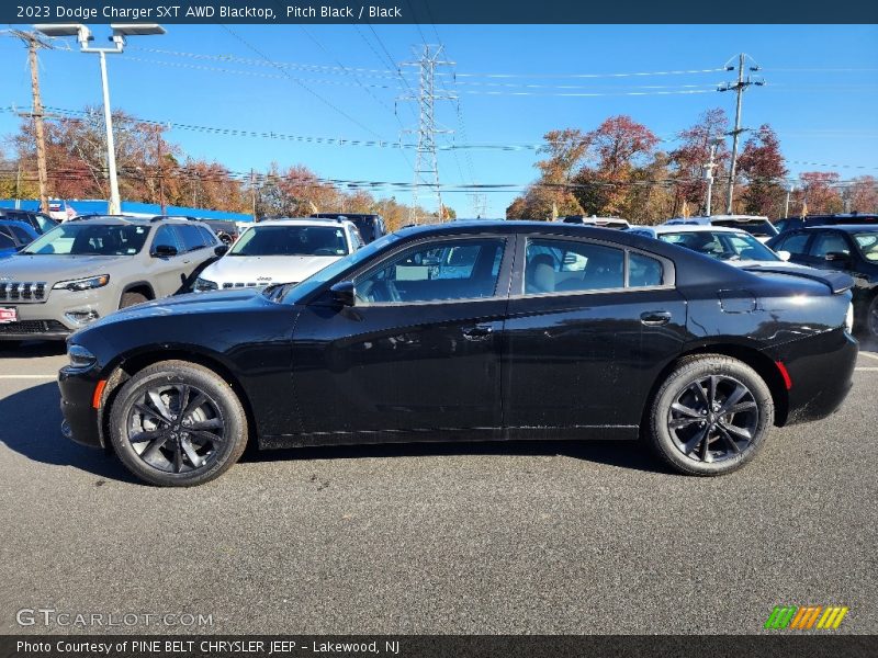 Pitch Black / Black 2023 Dodge Charger SXT AWD Blacktop