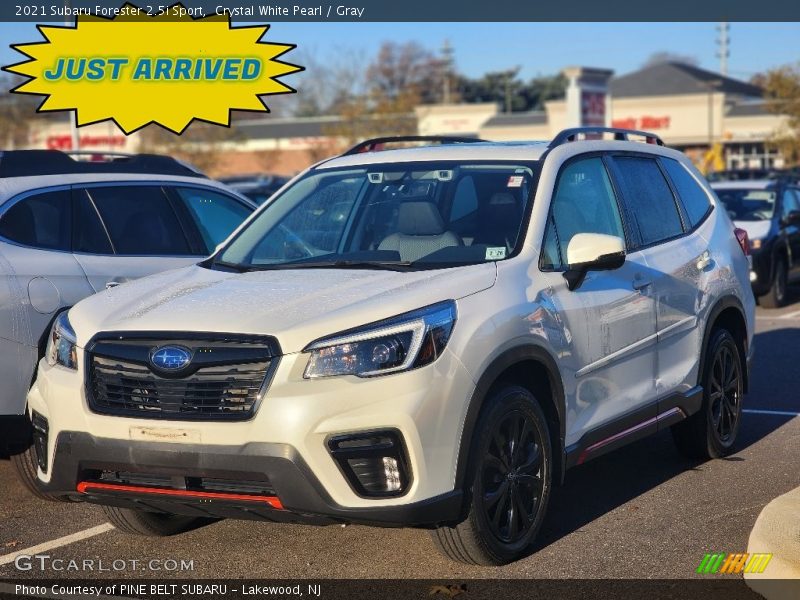 Crystal White Pearl / Gray 2021 Subaru Forester 2.5i Sport