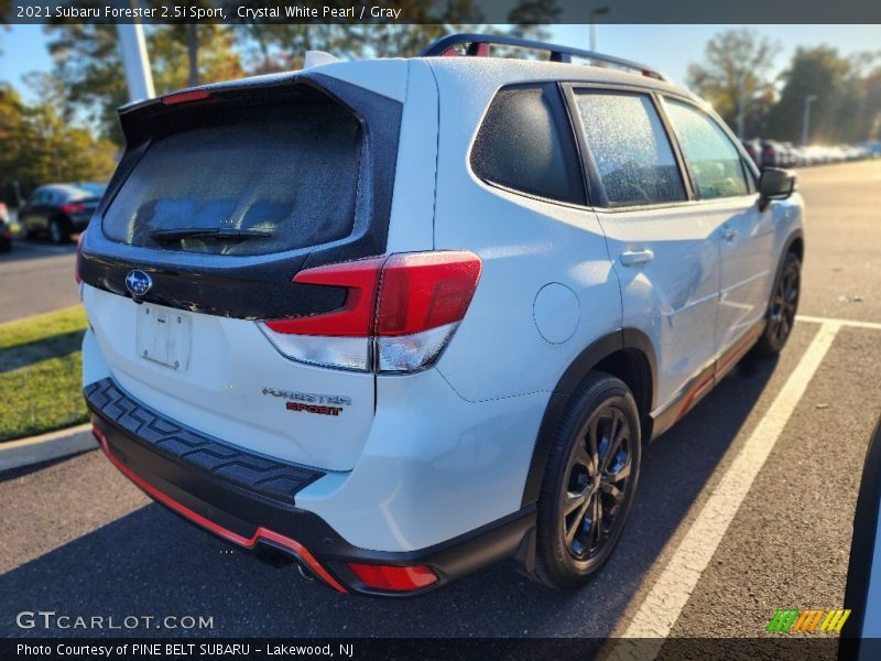 Crystal White Pearl / Gray 2021 Subaru Forester 2.5i Sport