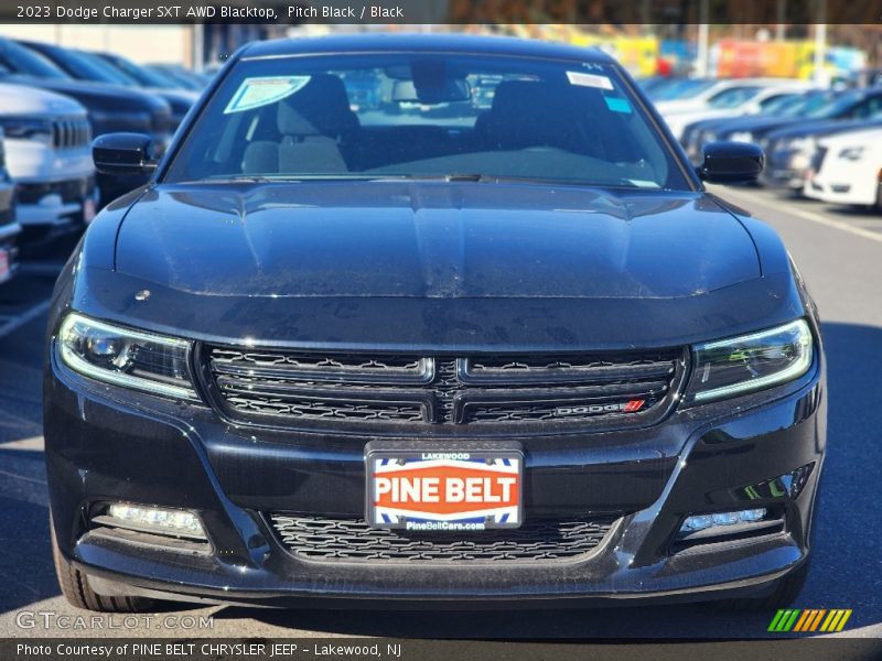 Pitch Black / Black 2023 Dodge Charger SXT AWD Blacktop