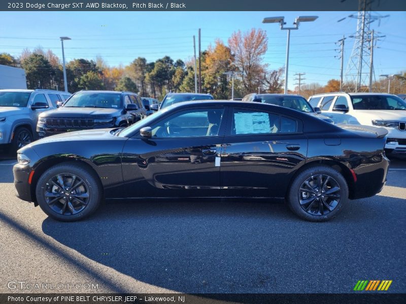 Pitch Black / Black 2023 Dodge Charger SXT AWD Blacktop