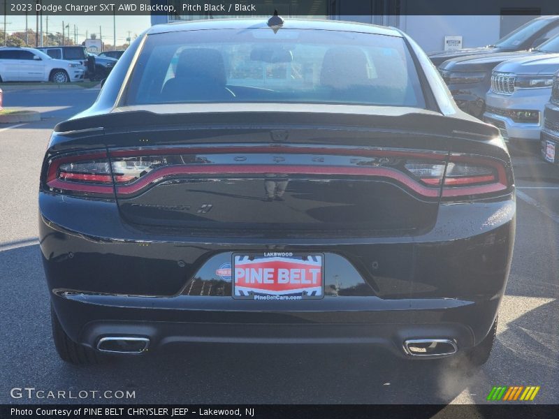 Pitch Black / Black 2023 Dodge Charger SXT AWD Blacktop