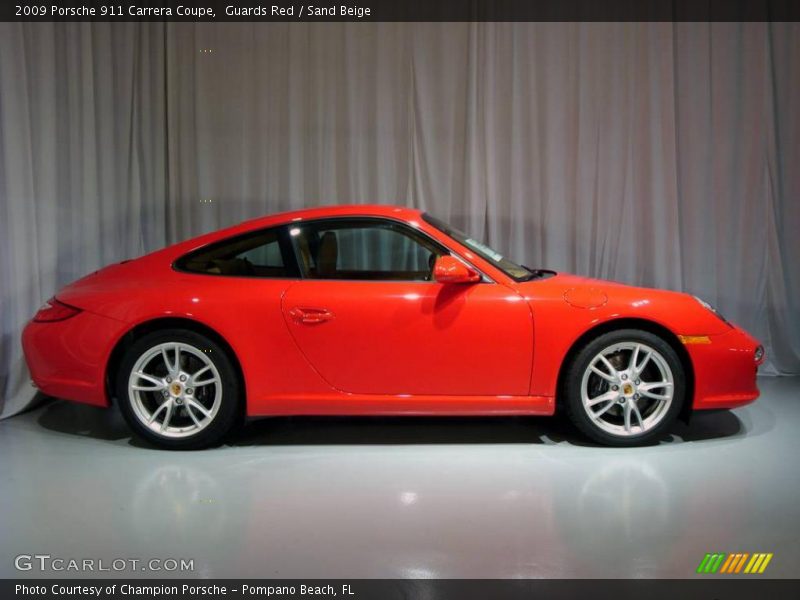 Guards Red / Sand Beige 2009 Porsche 911 Carrera Coupe
