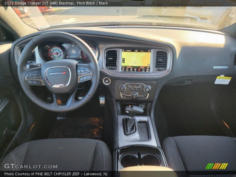 Pitch Black / Black 2023 Dodge Charger SXT AWD Blacktop