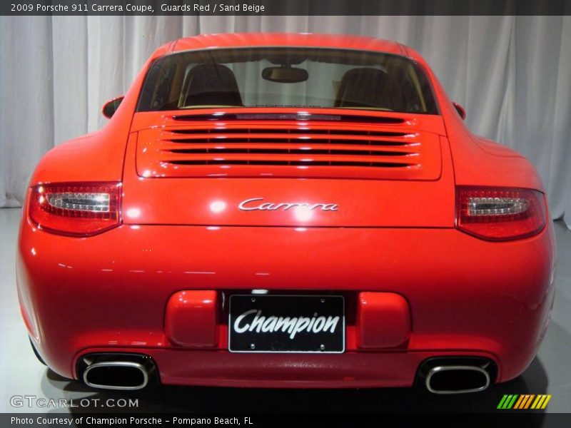 Guards Red / Sand Beige 2009 Porsche 911 Carrera Coupe