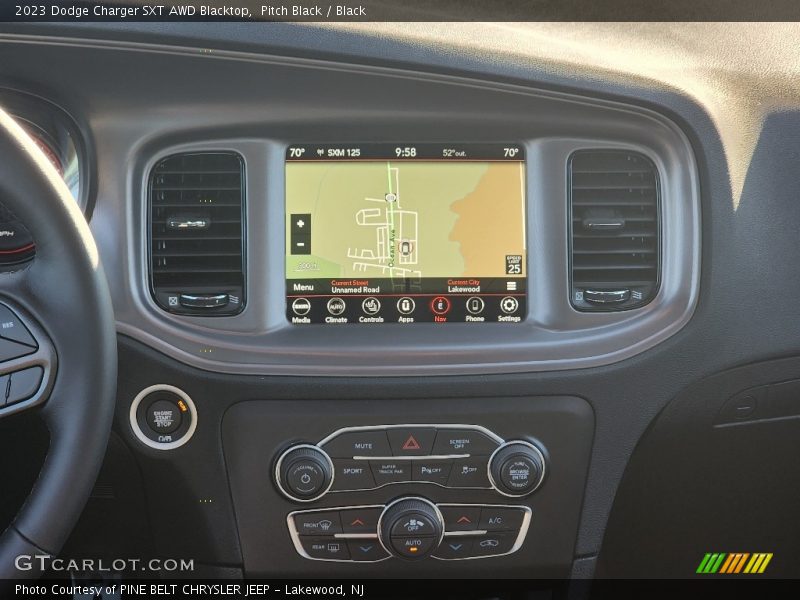 Pitch Black / Black 2023 Dodge Charger SXT AWD Blacktop