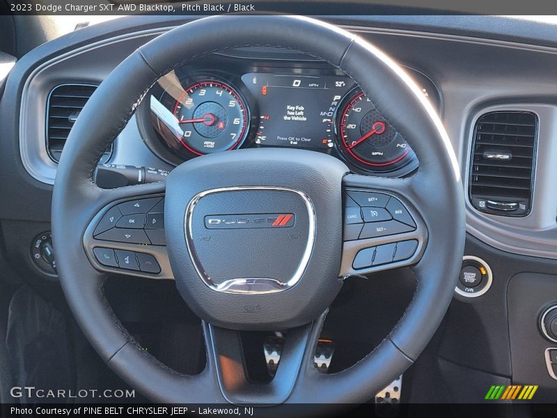 Pitch Black / Black 2023 Dodge Charger SXT AWD Blacktop