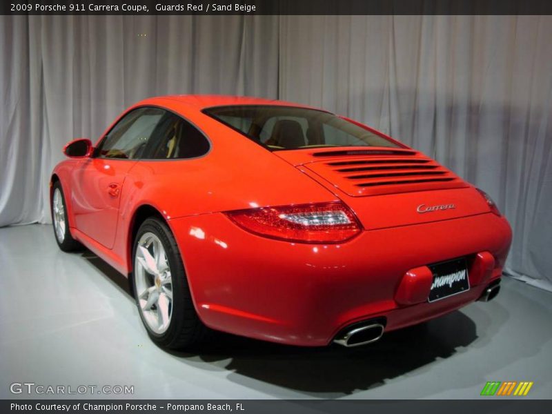 Guards Red / Sand Beige 2009 Porsche 911 Carrera Coupe