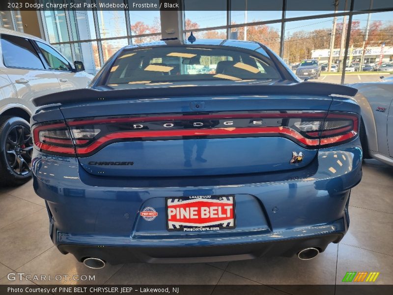 Frostbite / Black 2023 Dodge Charger Scat Pack Widebody