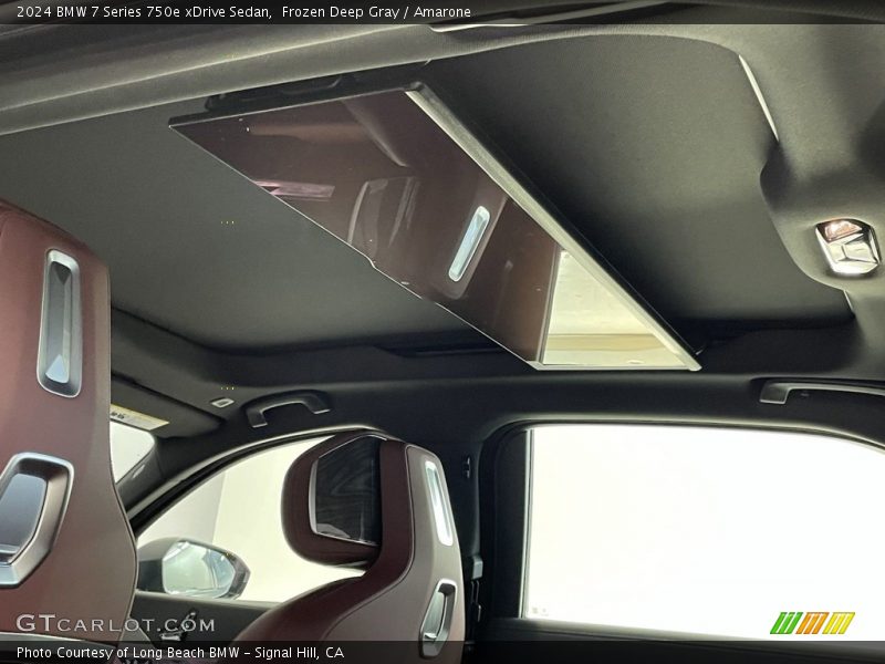 Frozen Deep Gray / Amarone 2024 BMW 7 Series 750e xDrive Sedan