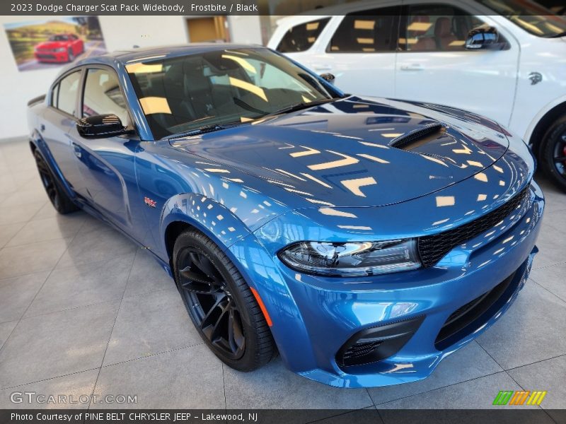 Frostbite / Black 2023 Dodge Charger Scat Pack Widebody