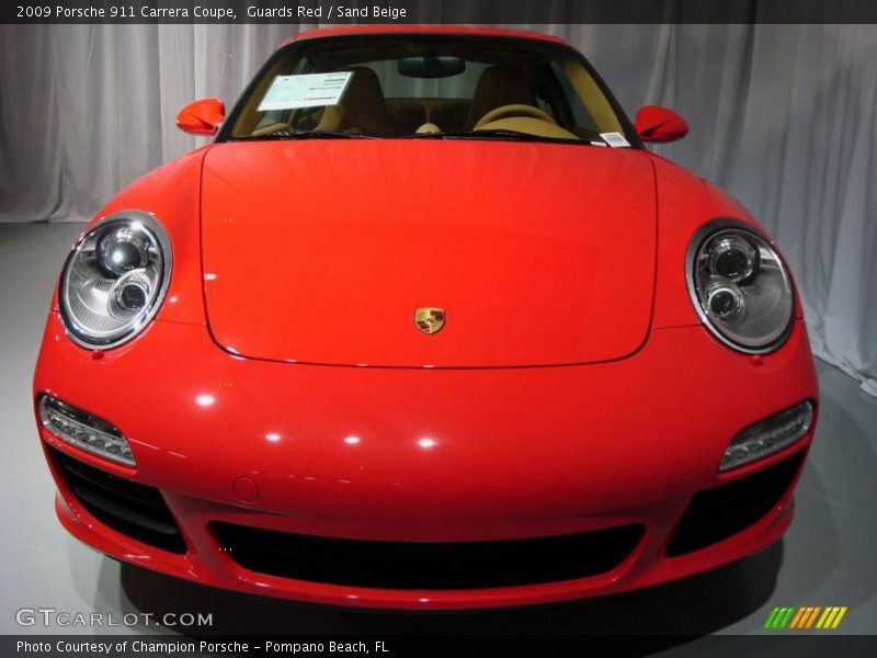 Guards Red / Sand Beige 2009 Porsche 911 Carrera Coupe