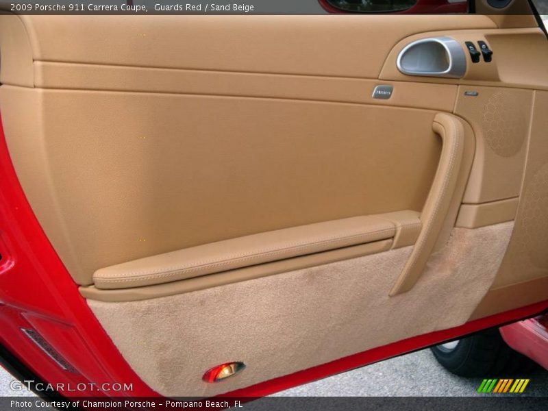 Guards Red / Sand Beige 2009 Porsche 911 Carrera Coupe