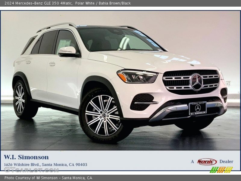 Polar White / Bahia Brown/Black 2024 Mercedes-Benz GLE 350 4Matic