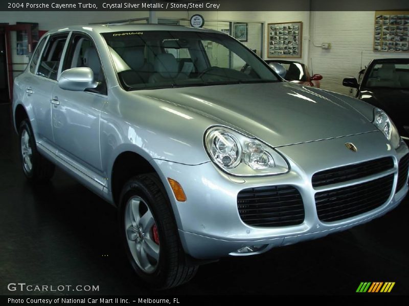 Crystal Silver Metallic / Stone/Steel Grey 2004 Porsche Cayenne Turbo