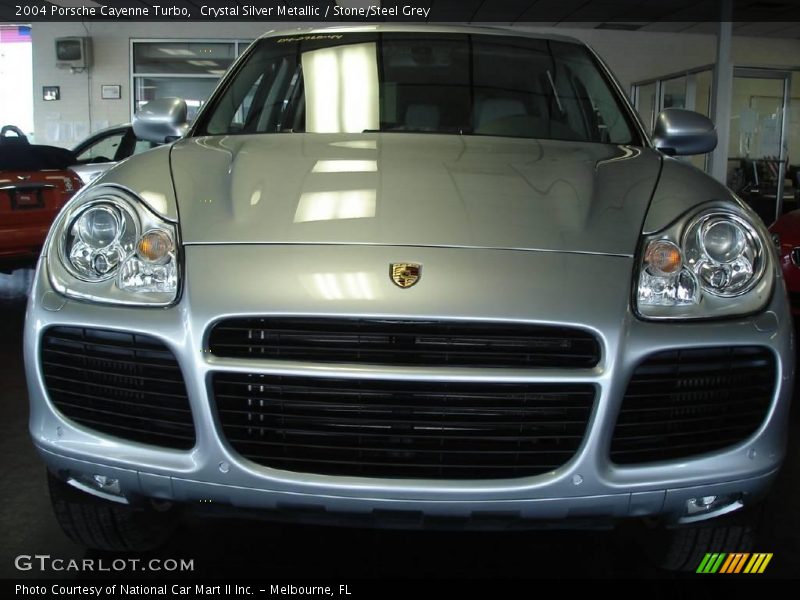 Crystal Silver Metallic / Stone/Steel Grey 2004 Porsche Cayenne Turbo