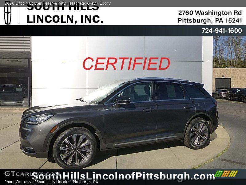 Magnetic Gray / Ebony 2020 Lincoln Corsair Reserve AWD