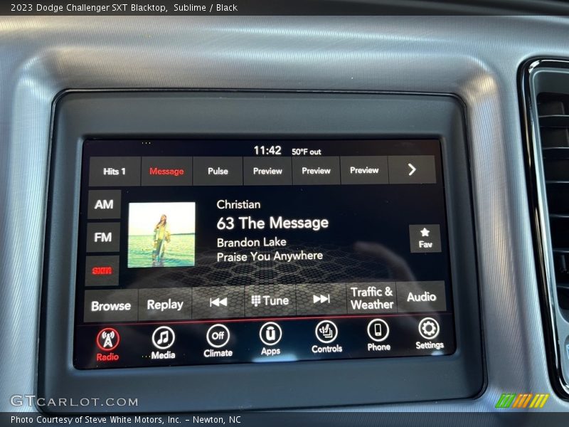 Audio System of 2023 Challenger SXT Blacktop