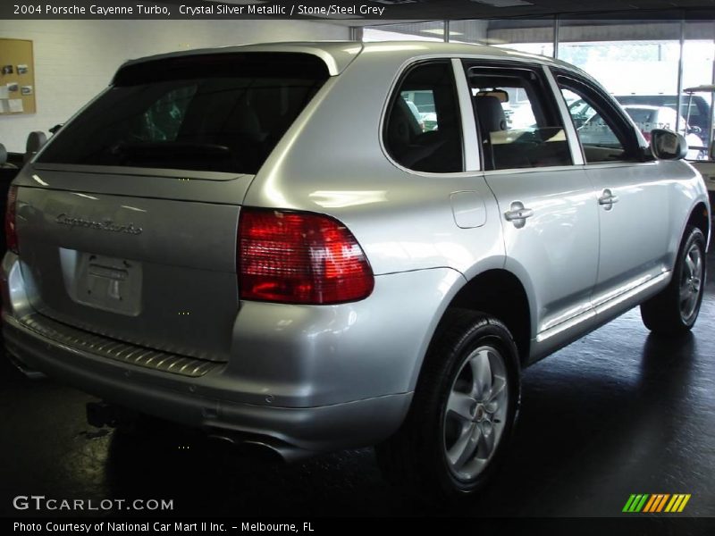Crystal Silver Metallic / Stone/Steel Grey 2004 Porsche Cayenne Turbo