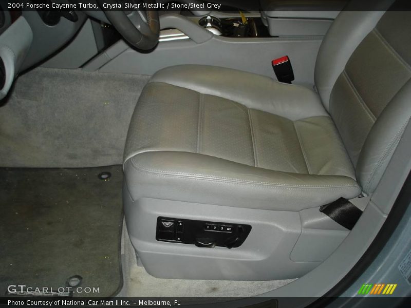 Crystal Silver Metallic / Stone/Steel Grey 2004 Porsche Cayenne Turbo