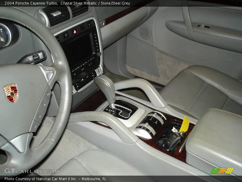 Crystal Silver Metallic / Stone/Steel Grey 2004 Porsche Cayenne Turbo
