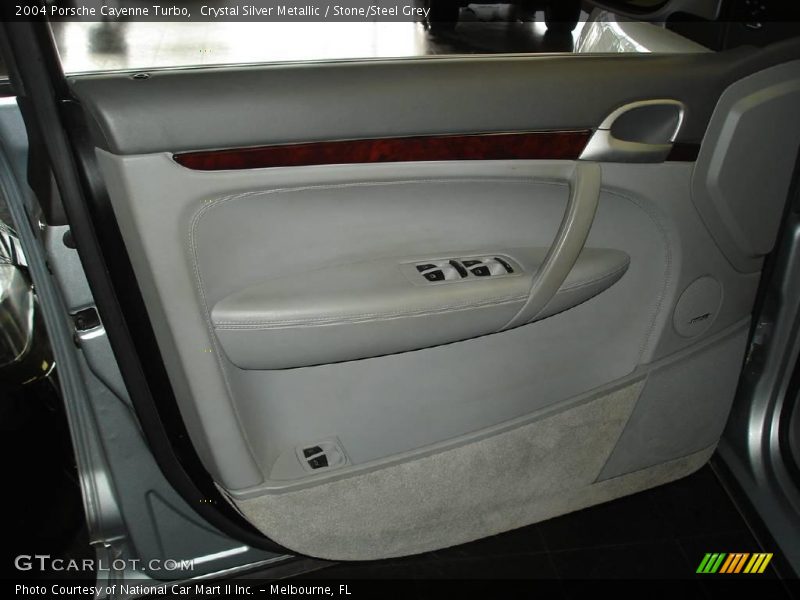 Crystal Silver Metallic / Stone/Steel Grey 2004 Porsche Cayenne Turbo