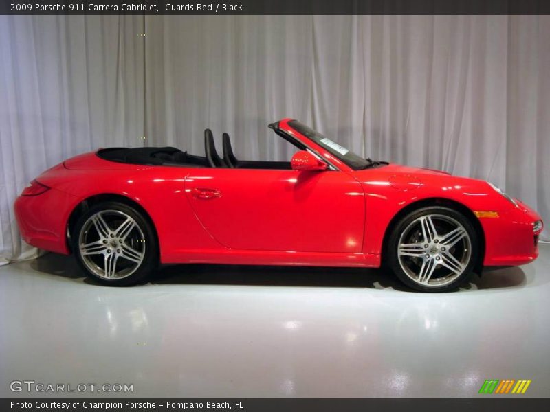 Guards Red / Black 2009 Porsche 911 Carrera Cabriolet