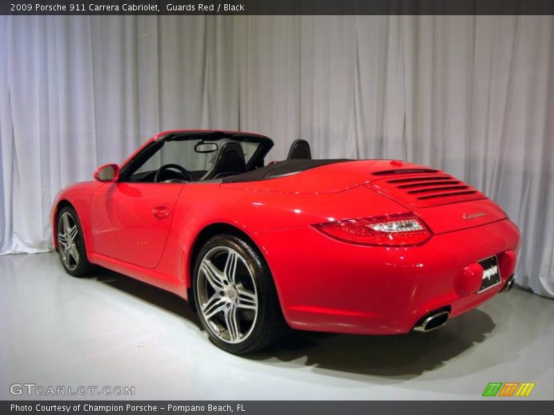 Guards Red / Black 2009 Porsche 911 Carrera Cabriolet
