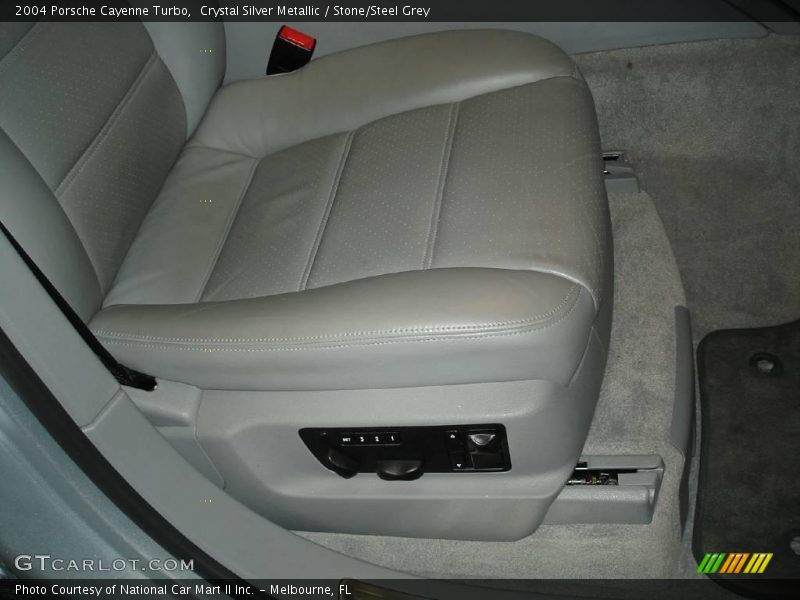 Crystal Silver Metallic / Stone/Steel Grey 2004 Porsche Cayenne Turbo