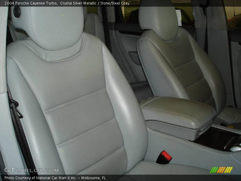 Crystal Silver Metallic / Stone/Steel Grey 2004 Porsche Cayenne Turbo