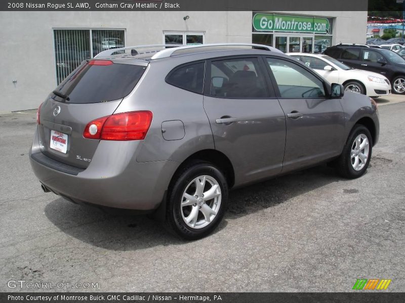 Gotham Gray Metallic / Black 2008 Nissan Rogue SL AWD