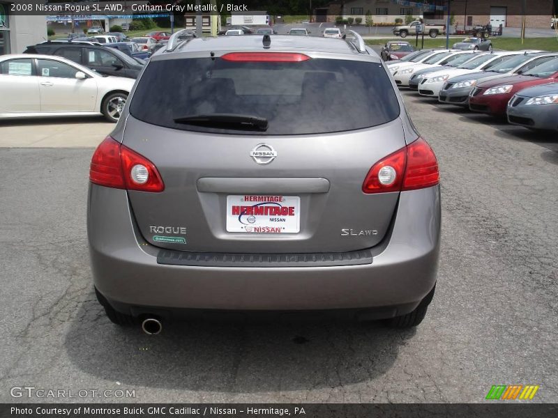 Gotham Gray Metallic / Black 2008 Nissan Rogue SL AWD