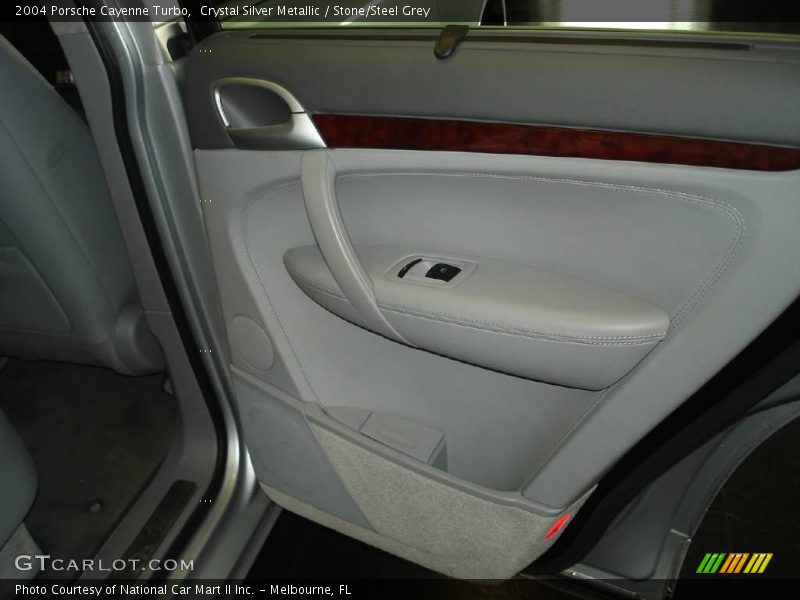 Crystal Silver Metallic / Stone/Steel Grey 2004 Porsche Cayenne Turbo