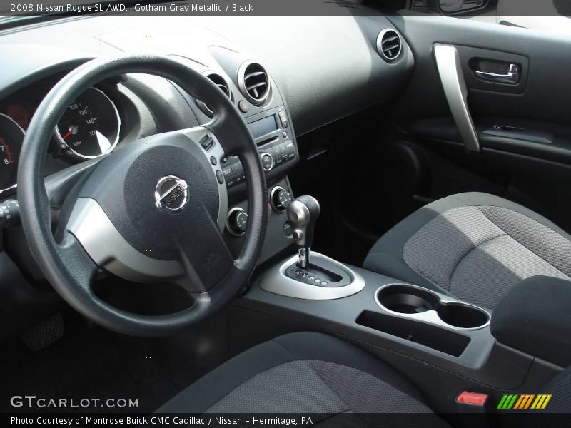 Gotham Gray Metallic / Black 2008 Nissan Rogue SL AWD