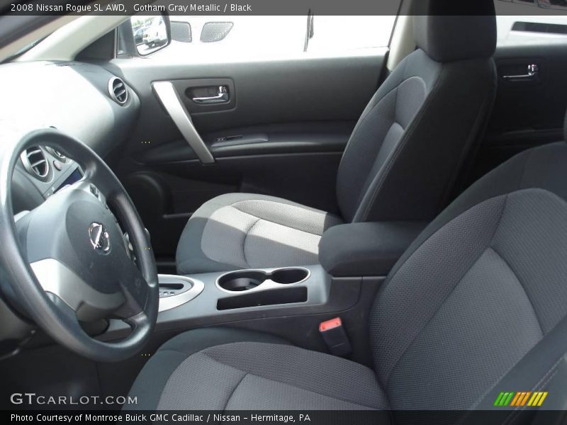 Gotham Gray Metallic / Black 2008 Nissan Rogue SL AWD