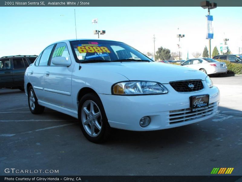 Avalanche White / Stone 2001 Nissan Sentra SE