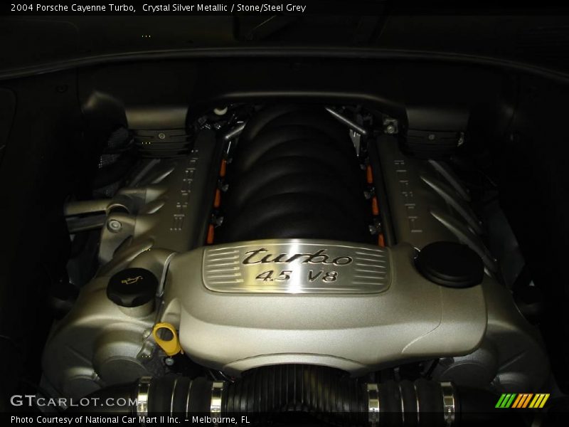 Crystal Silver Metallic / Stone/Steel Grey 2004 Porsche Cayenne Turbo