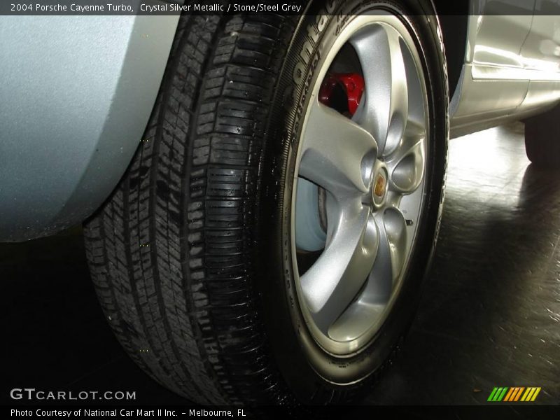 Crystal Silver Metallic / Stone/Steel Grey 2004 Porsche Cayenne Turbo