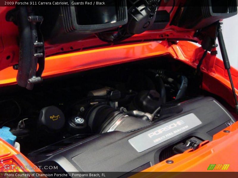 Guards Red / Black 2009 Porsche 911 Carrera Cabriolet