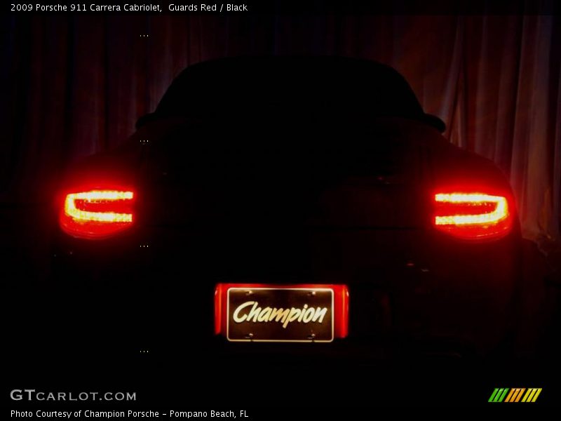 Guards Red / Black 2009 Porsche 911 Carrera Cabriolet