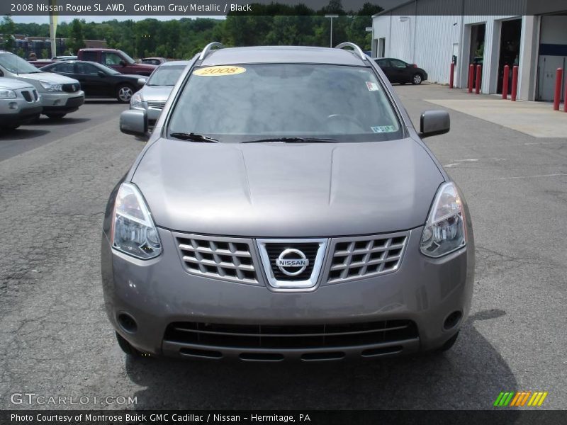 Gotham Gray Metallic / Black 2008 Nissan Rogue SL AWD
