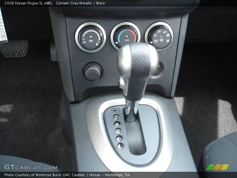 Gotham Gray Metallic / Black 2008 Nissan Rogue SL AWD