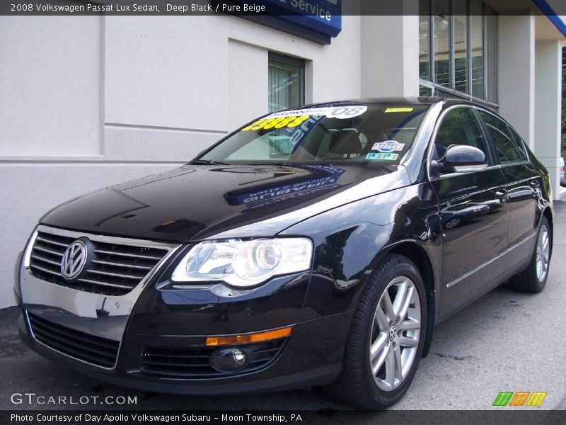 Deep Black / Pure Beige 2008 Volkswagen Passat Lux Sedan