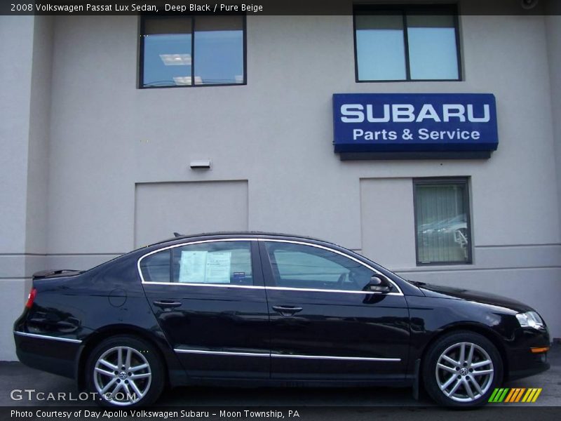 Deep Black / Pure Beige 2008 Volkswagen Passat Lux Sedan