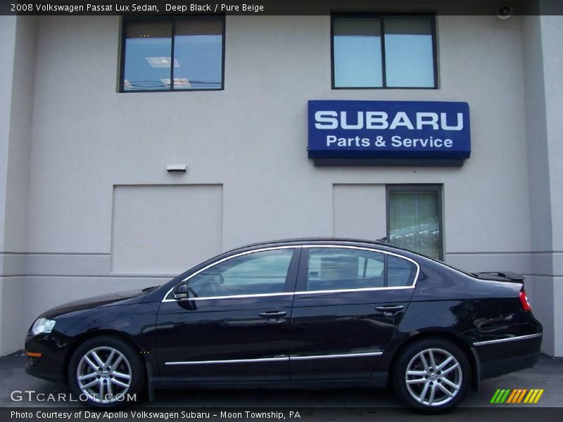 Deep Black / Pure Beige 2008 Volkswagen Passat Lux Sedan